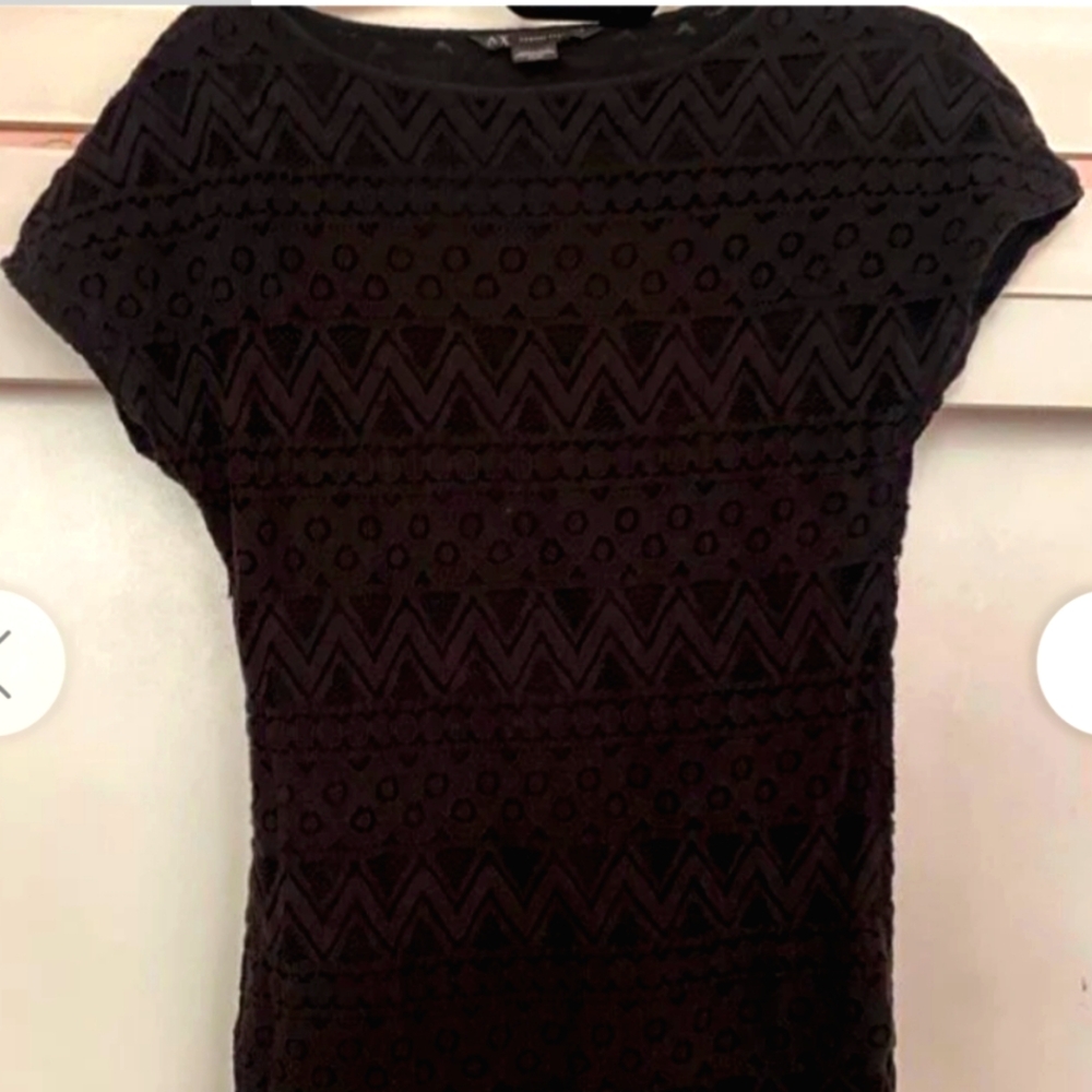 Armani exchange little black dress